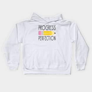 Progress Over Perfection Kids Hoodie